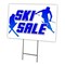 Signmission Ski Sale Yard Sign & Stake outdoor plastic coroplast window, C-2436 Ski Sale C-2436 Ski Sale - alternate 1
